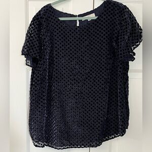 Loft Plus 2X Flutter Sleeve Blouse